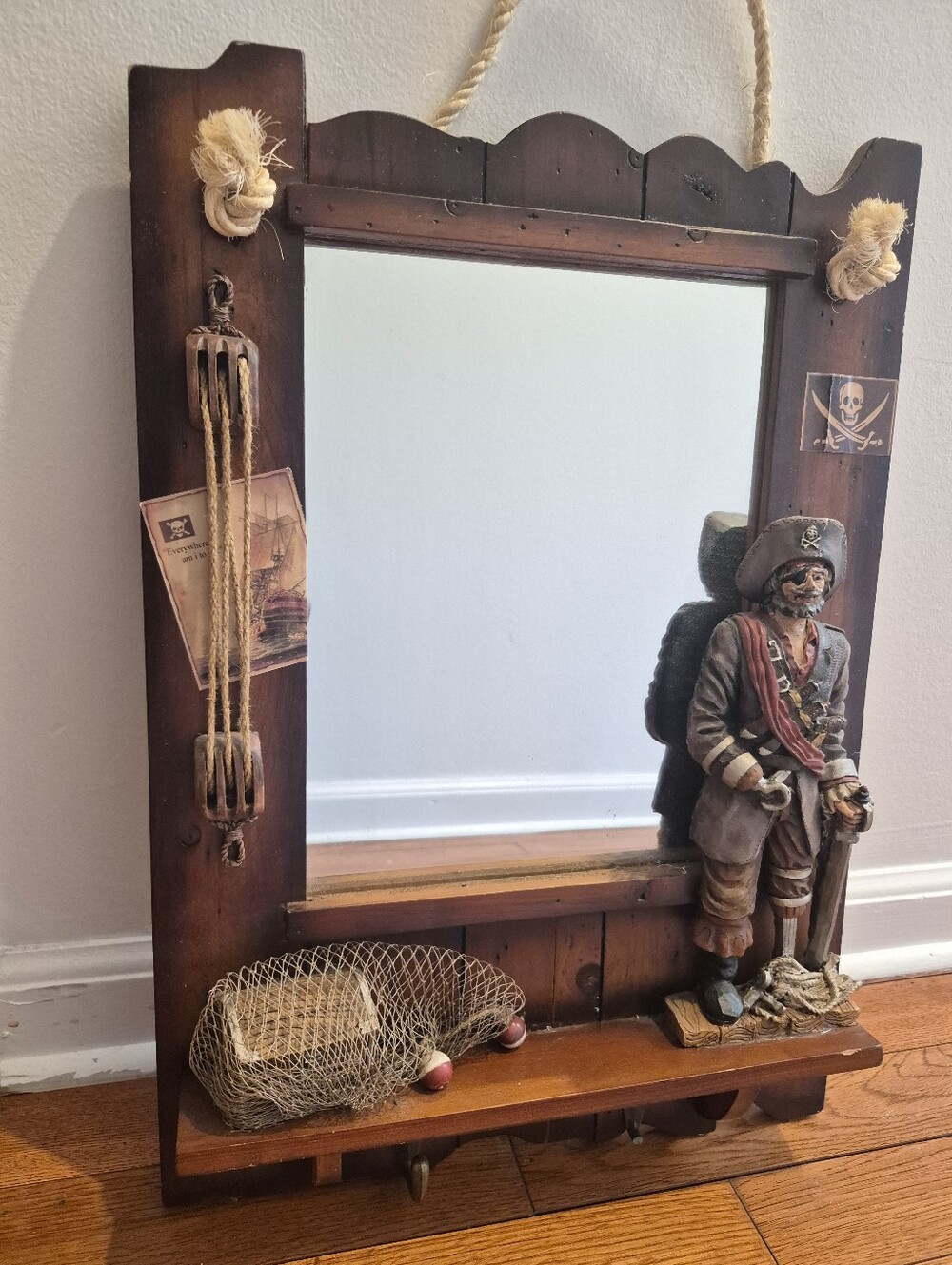 Rustic Pirate Wall Mirror